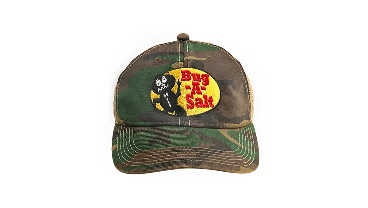 Camo BUG-A-SALT Premium Mesh Trucker Hat